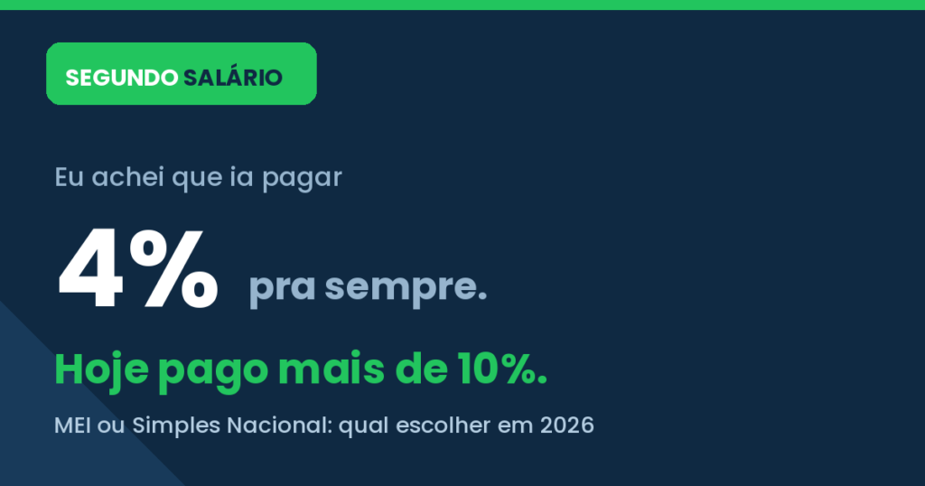 MEI ou Simples Nacional para Quem Vende Online: qual escolher em 2026